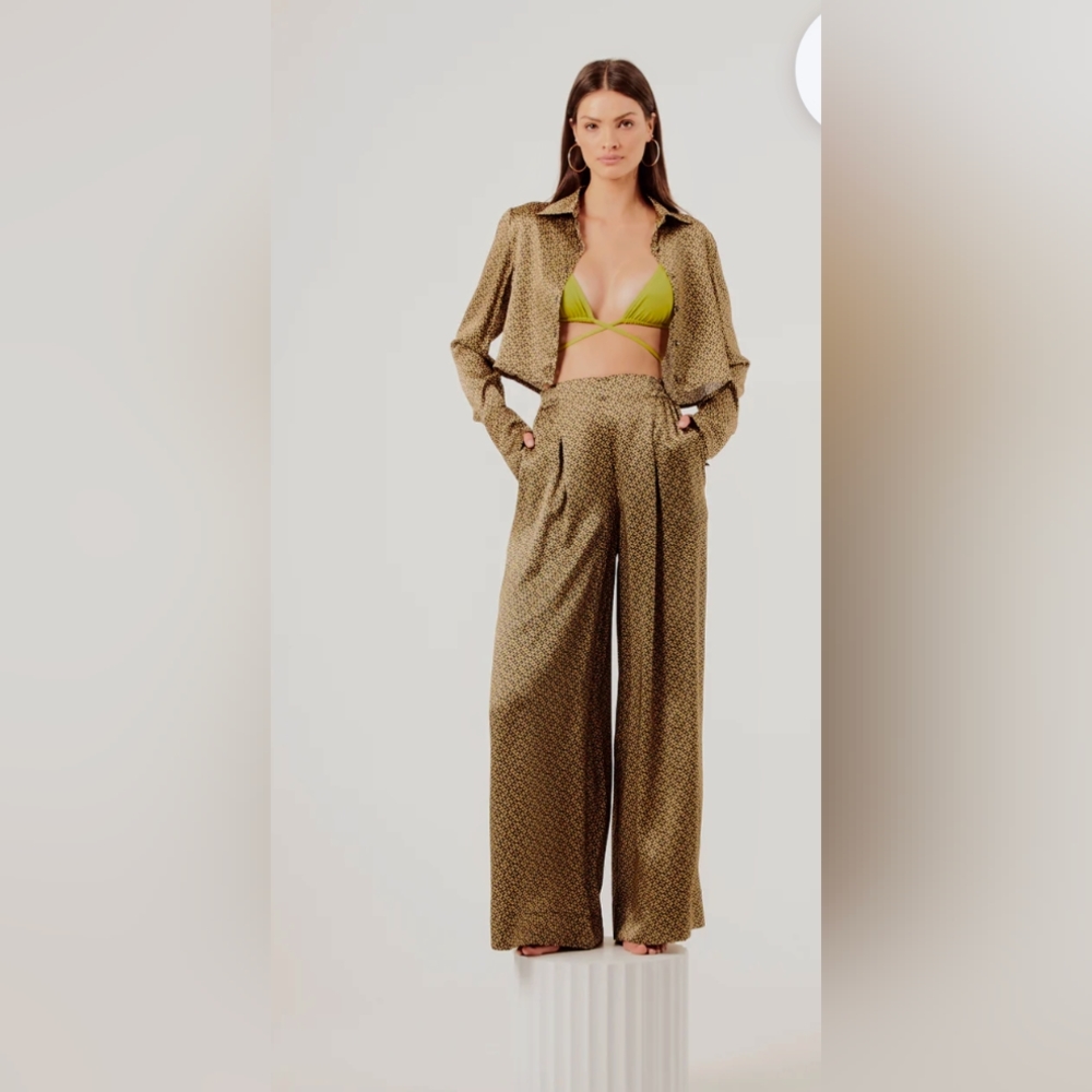 PALM SWIMWEAR • Happy Wide Leg Pant - Yin Yang NWT
